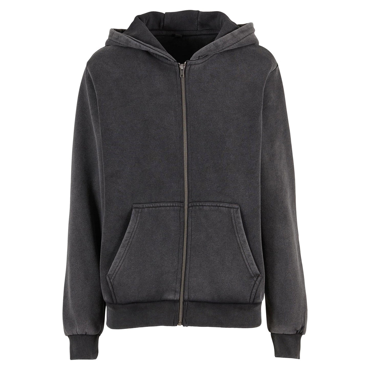 Magnet - Front - Build Your Brand Womens-Ladies Vintage Heavy Full Zip Hoodie