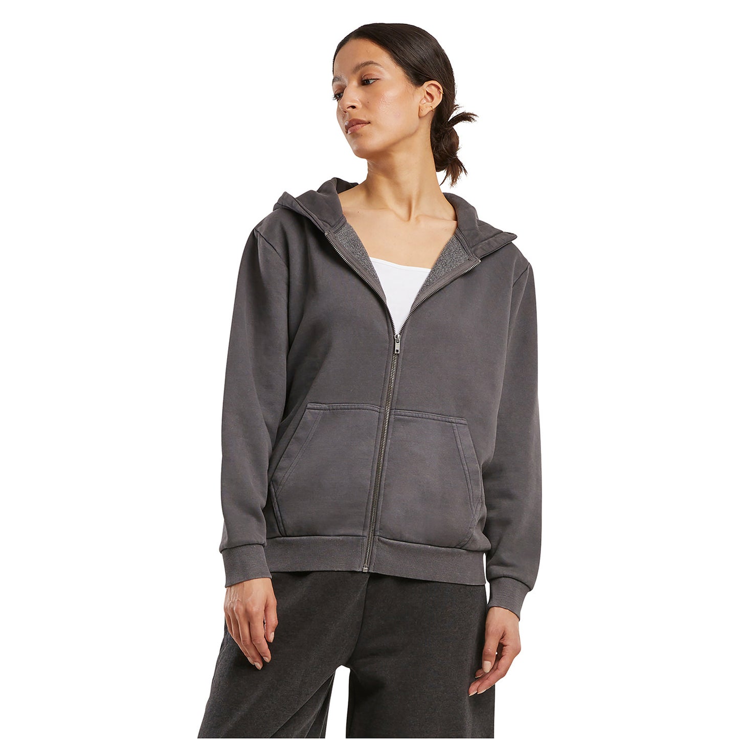 Magnet - Back - Build Your Brand Womens-Ladies Vintage Heavy Full Zip Hoodie