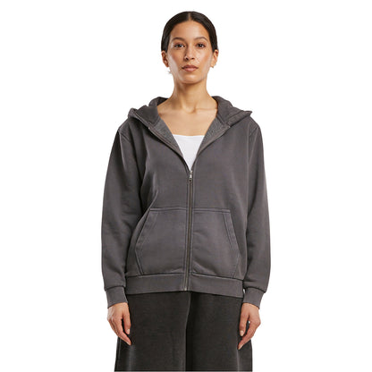 Magnet - Side - Build Your Brand Womens-Ladies Vintage Heavy Full Zip Hoodie