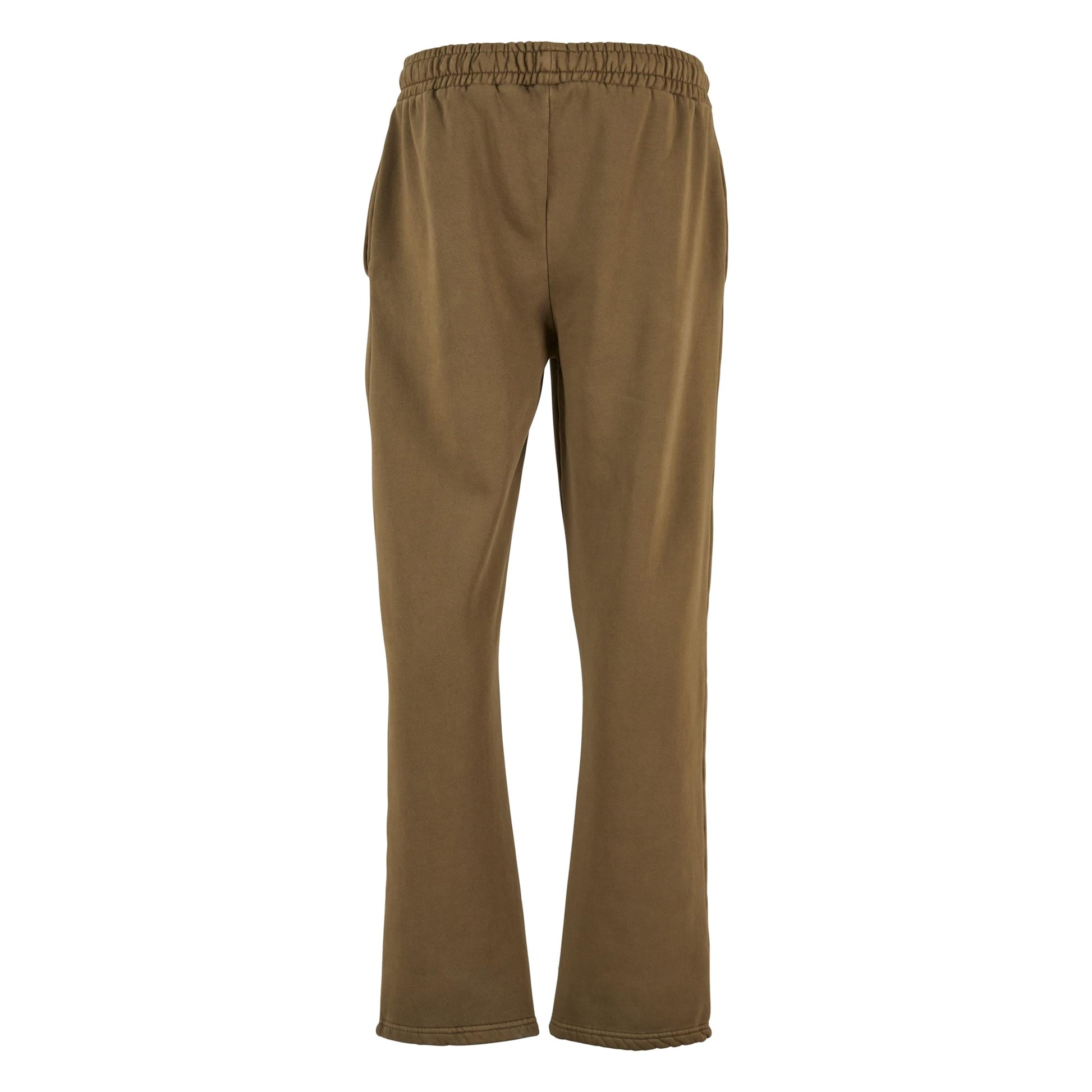 Warm Khaki - Back - Build Your Brand Mens Vintage Heavy Jogging Bottoms