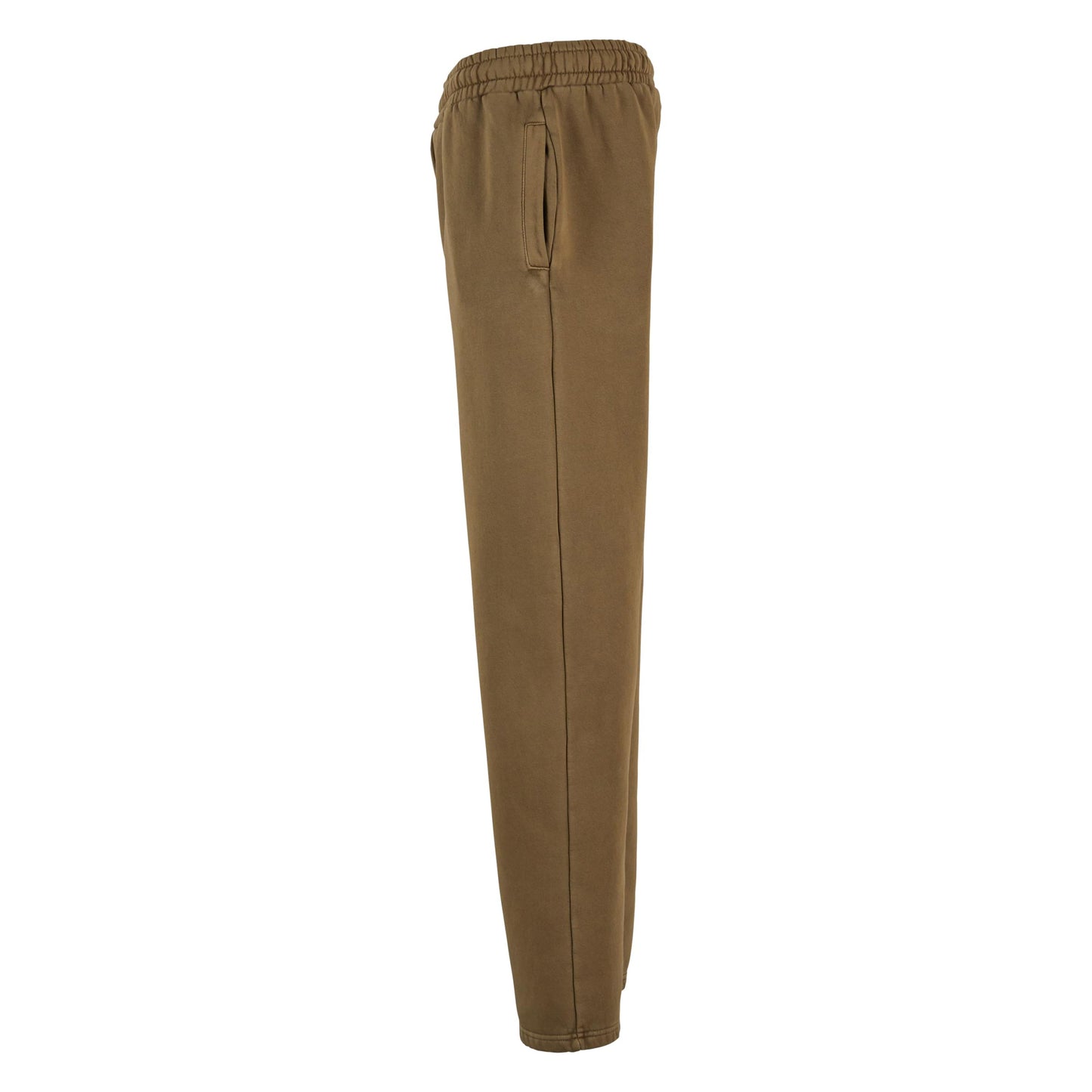 Warm Khaki - Side - Build Your Brand Mens Vintage Heavy Jogging Bottoms