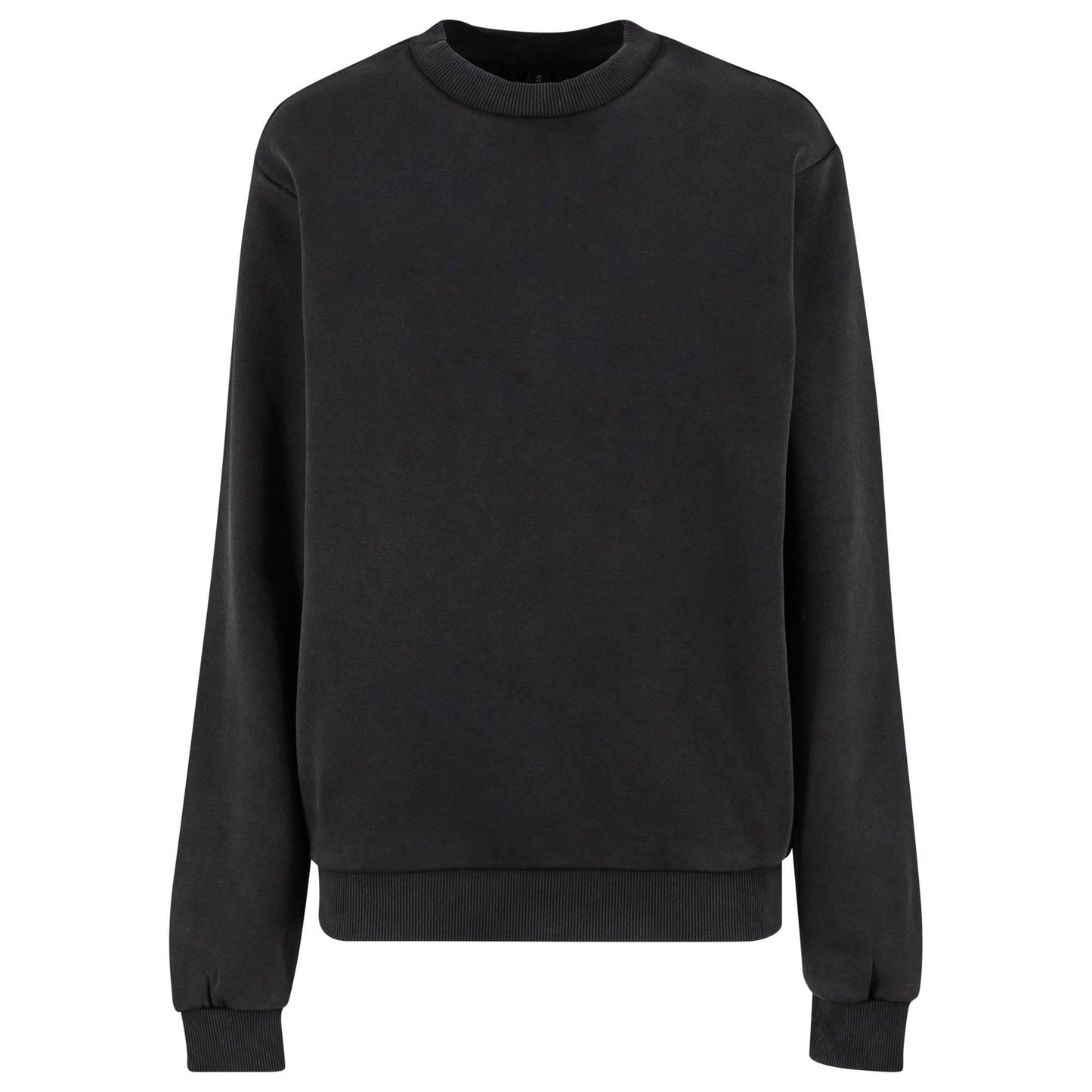 Black - Front - Build Your Brand Womens-Ladies Vintage Heavy Sweatshirt