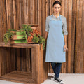 Light Blue - Back - Premier Colours Bib Apron - Workwear