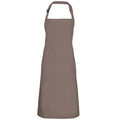 Mushroom - Front - Premier Colours Bib Apron - Workwear