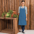 Teal - Back - Premier Colours Bib Apron - Workwear