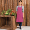Fuchsia - Back - Premier Colours Bib Apron - Workwear