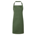 Moss Green - Front - Premier Colours Bib Apron - Workwear