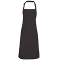 Charcoal - Front - Premier Colours Bib Apron - Workwear