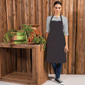 Charcoal - Back - Premier Colours Bib Apron - Workwear