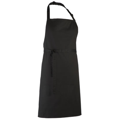 Black - Front - Premier Colours Bib Apron - Workwear
