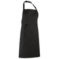 Black - Front - Premier Colours Bib Apron - Workwear