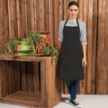 Black - Back - Premier Colours Bib Apron - Workwear