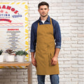 Mustard - Back - Premier Colours Bib Apron - Workwear