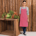 Hot Pink - Back - Premier Colours Bib Apron - Workwear