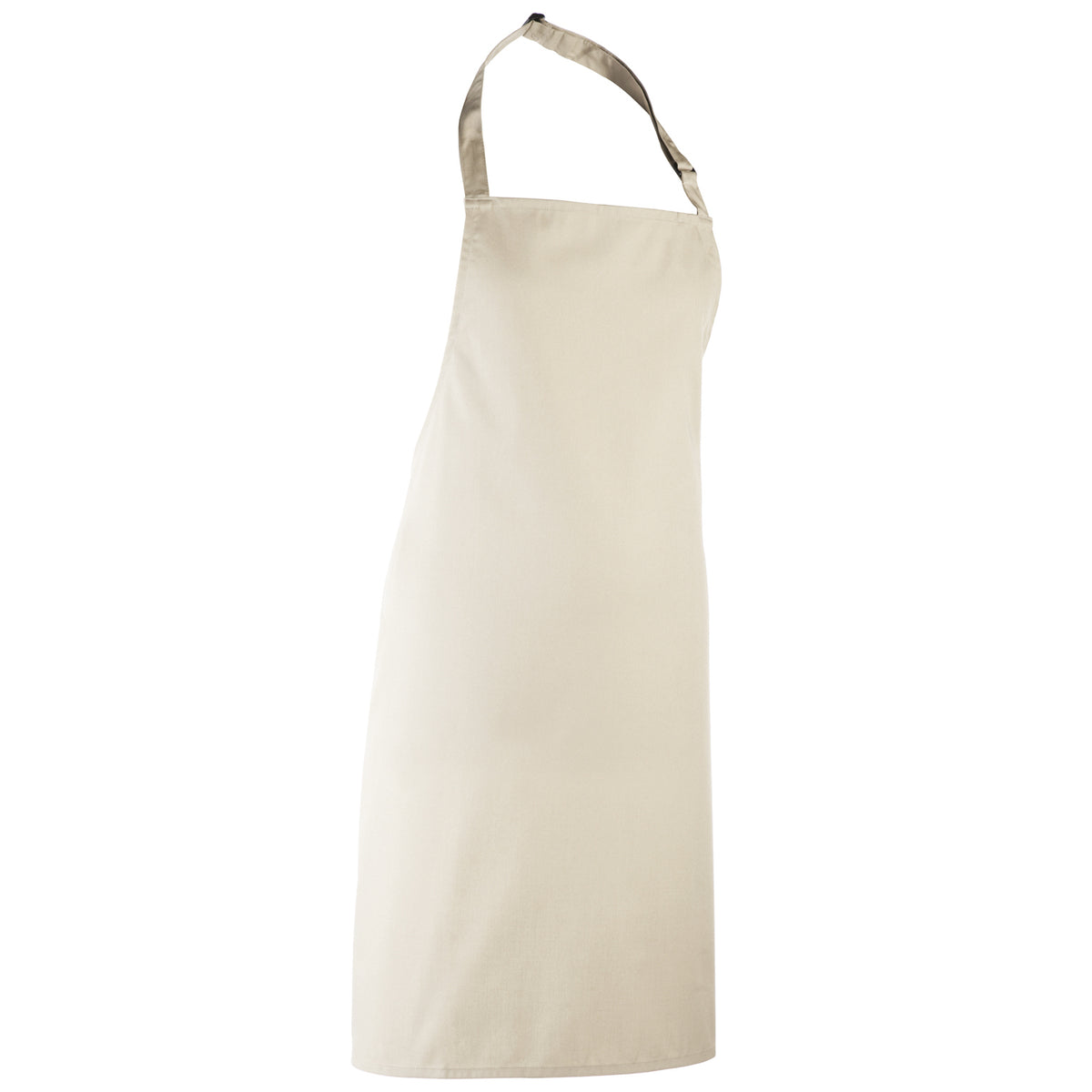 Natural - Front - Premier Colours Bib Apron - Workwear