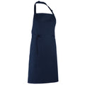 Navy - Front - Premier Colours Bib Apron - Workwear