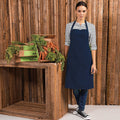 Navy - Back - Premier Colours Bib Apron - Workwear