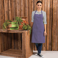 Purple - Back - Premier Colours Bib Apron - Workwear