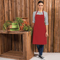 Red - Back - Premier Colours Bib Apron - Workwear