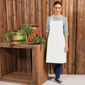 White - Back - Premier Colours Bib Apron - Workwear