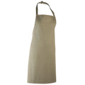 Olive - Front - Premier Colours Bib Apron - Workwear