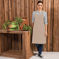 Latte - Back - Premier Colours Bib Apron - Workwear