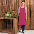 Magenta - Back - Premier Colours Bib Apron - Workwear