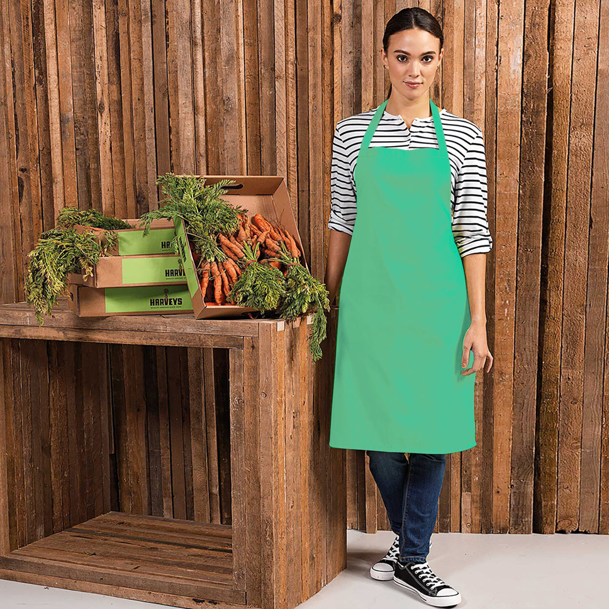 Kelly - Back - Premier Colours Bib Apron - Workwear