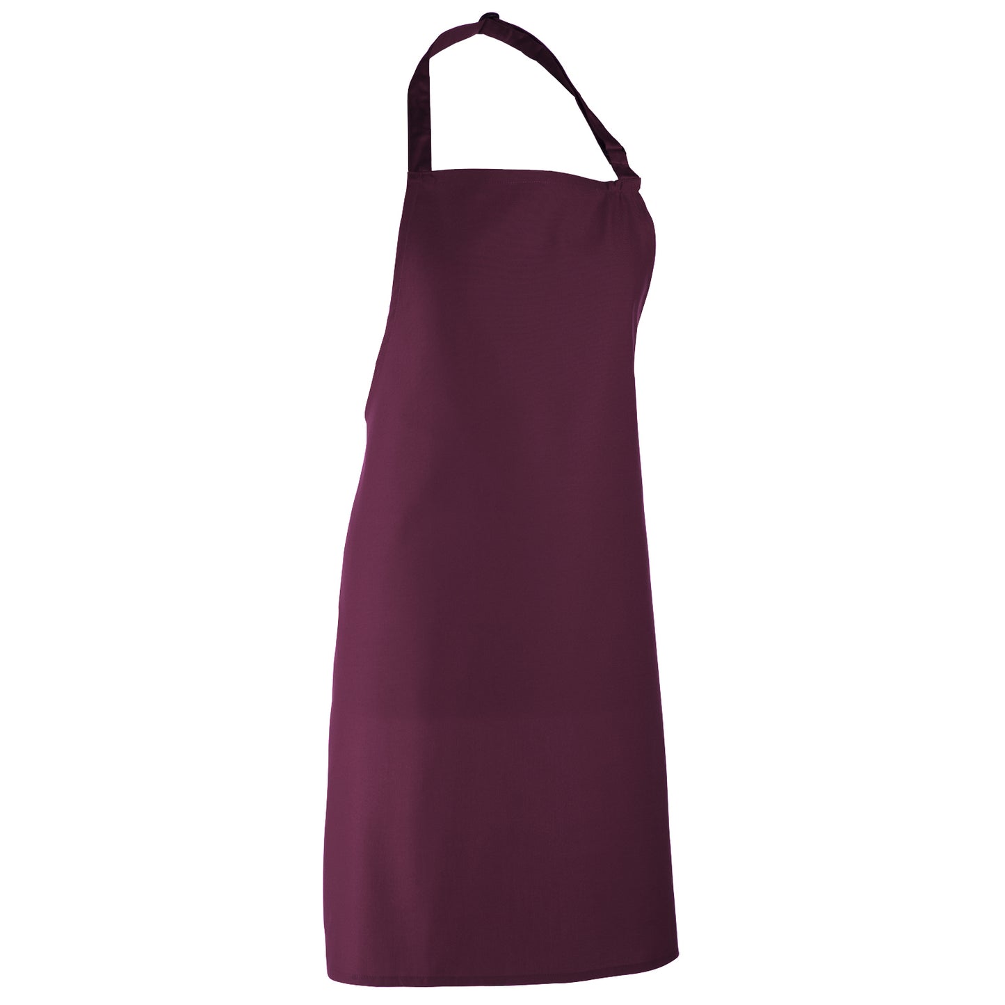 Aubergine - Front - Premier Colours Bib Apron - Workwear