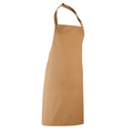 Camel - Front - Premier Colours Bib Apron - Workwear