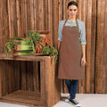 Mocha - Back - Premier Colours Bib Apron - Workwear