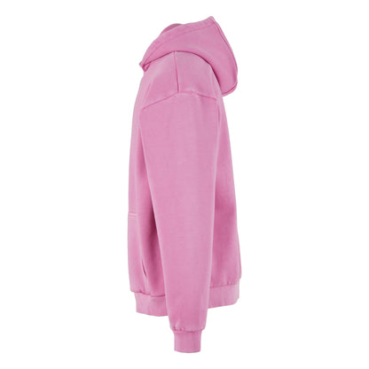 Cool Pink - Side - Build Your Brand Mens Vintage Heavy Hoodie