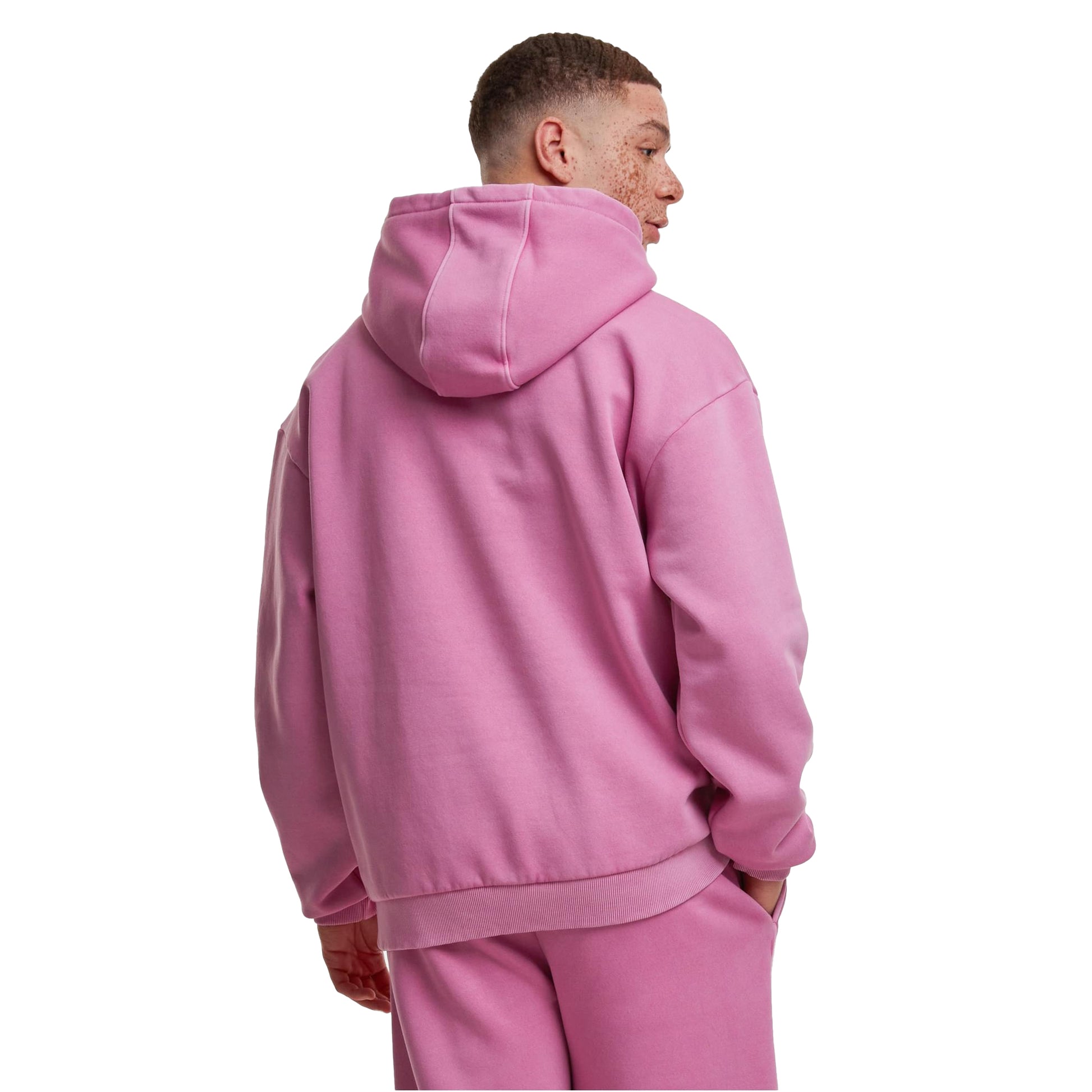 Cool Pink - Pack Shot - Build Your Brand Mens Vintage Heavy Hoodie