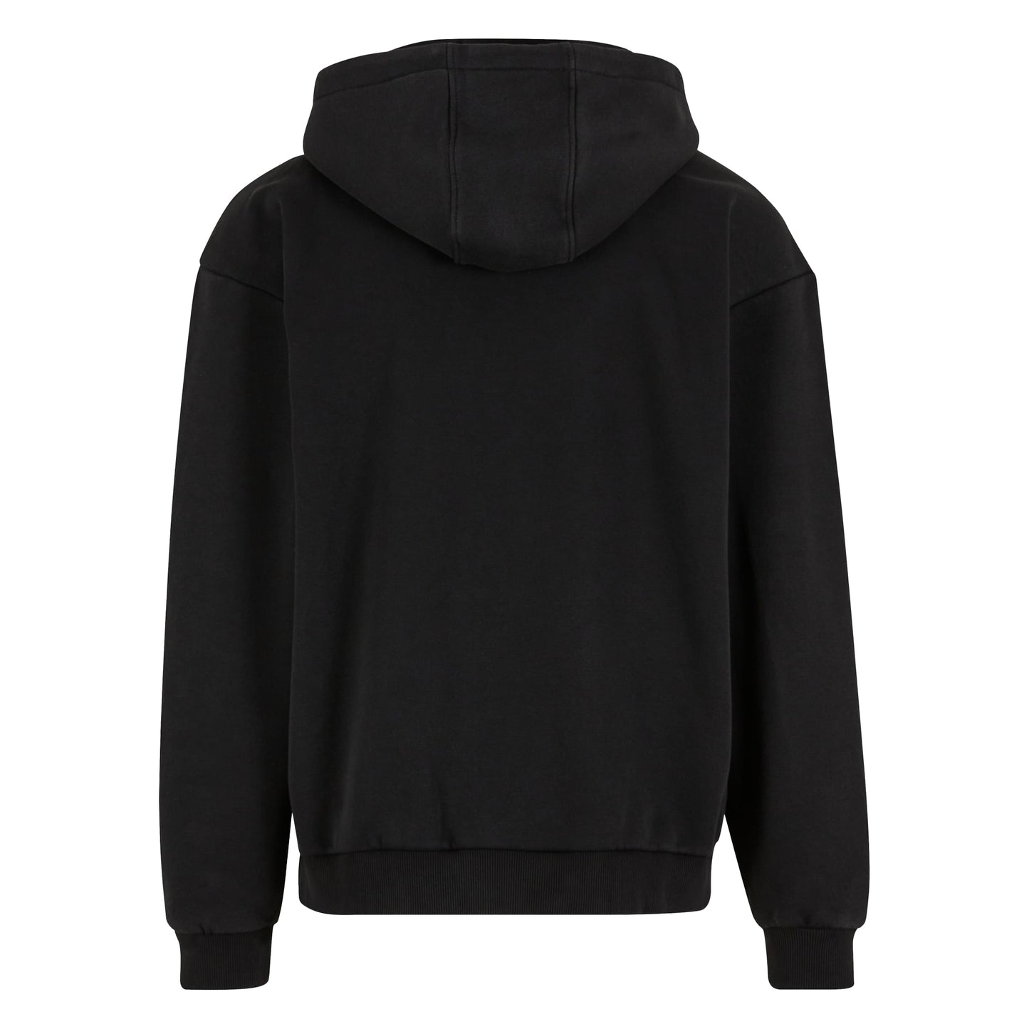 Black - Back - Build Your Brand Mens Vintage Heavy Hoodie