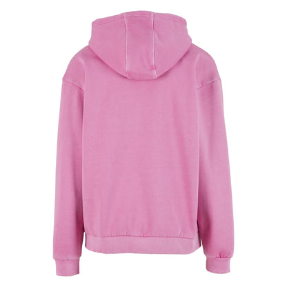 Cool Pink - Back - Build Your Brand Mens Vintage Heavy Hoodie