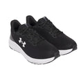 Black-White - Front - Under Armour Mens Charged Pursuit 4 Trainers