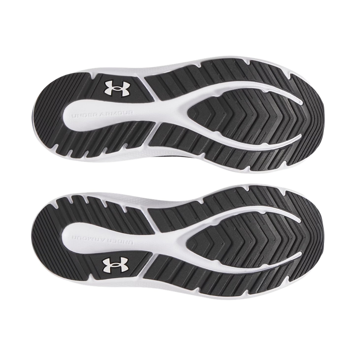 Black-White - Pack Shot - Under Armour Mens Charged Pursuit 4 Trainers