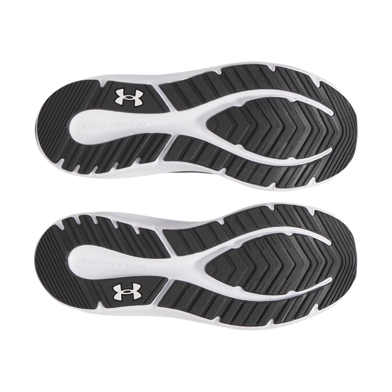 Black-White - Pack Shot - Under Armour Mens Charged Pursuit 4 Trainers