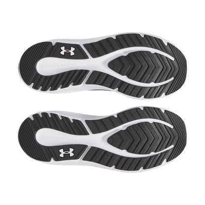 Black-White - Pack Shot - Under Armour Mens Charged Pursuit 4 Trainers
