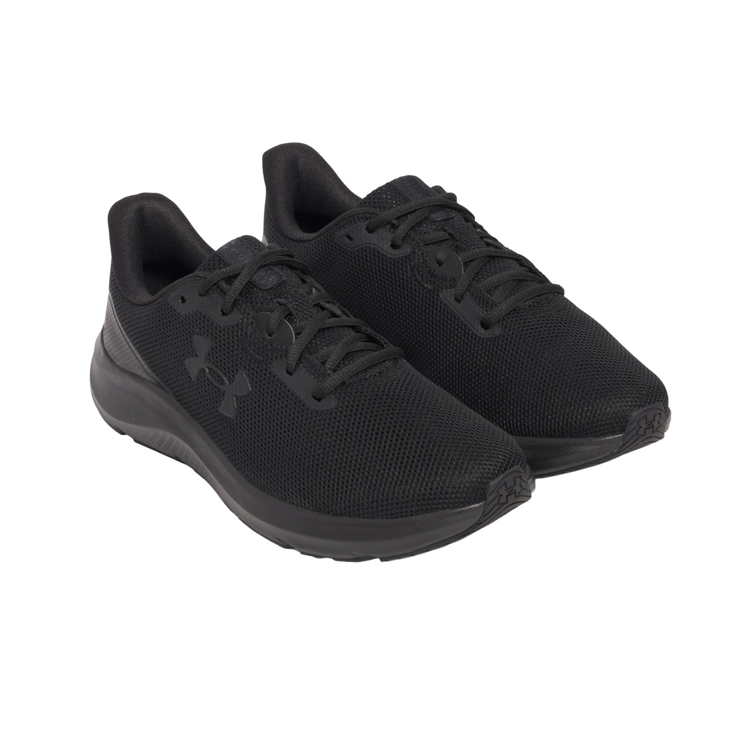 Black - Front - Under Armour Mens Charged Pursuit 4 Trainers