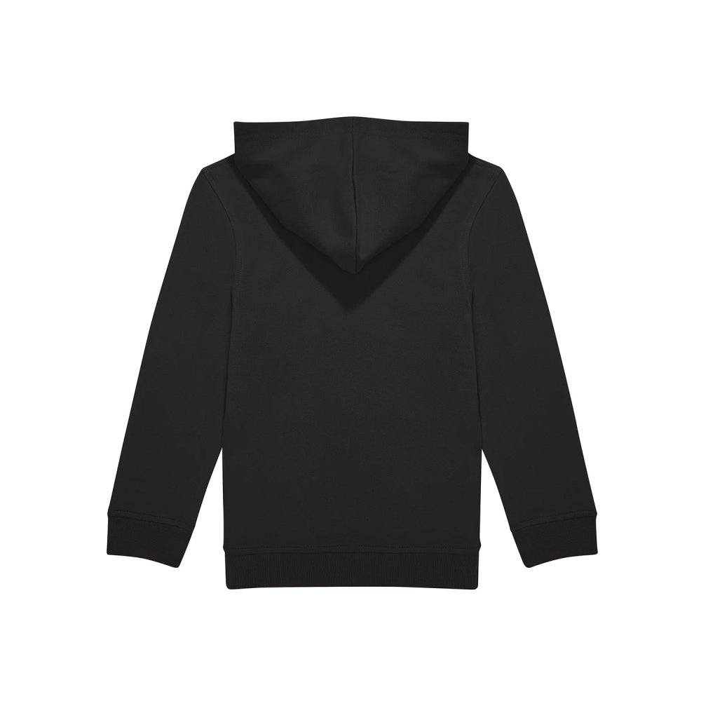 Black - Back - B&C Childrens-Kids ID.333 Long-Sleeved Hoodie