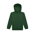 Bottle Green - Front - B&C Childrens-Kids ID.333 Long-Sleeved Hoodie