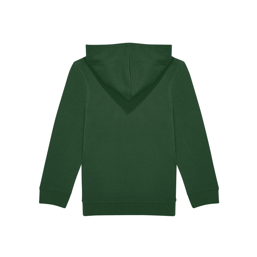 Bottle Green - Back - B&C Childrens-Kids ID.333 Long-Sleeved Hoodie