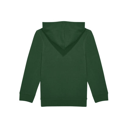 Bottle Green - Back - B&C Childrens-Kids ID.333 Long-Sleeved Hoodie