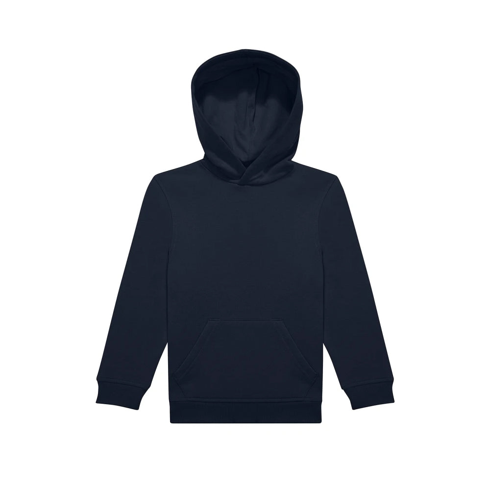 Navy - Front - B&C Childrens-Kids ID.333 Long-Sleeved Hoodie