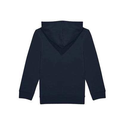 Navy - Back - B&C Childrens-Kids ID.333 Long-Sleeved Hoodie