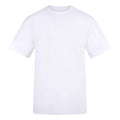 White - Front - Awdis Unisex Adult 180 T-Shirt