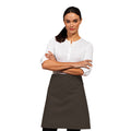 Brown - Back - Premier Ladies-Womens Mid-Length Apron