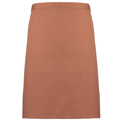 Chestnut - Front - Premier Ladies-Womens Mid-Length Apron