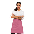 Fuchsia - Back - Premier Ladies-Womens Mid-Length Apron